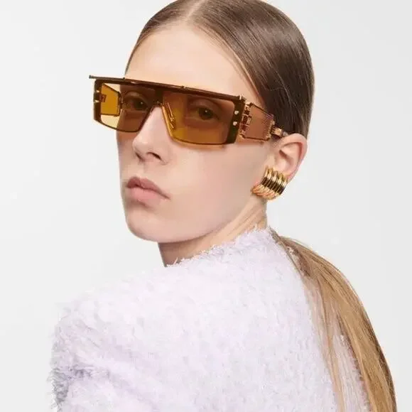 New! WONDER BOY III BPS-127B Gold with Gold Flakes/Amber Bronze Mirror Authentic - Picture 9 of 11